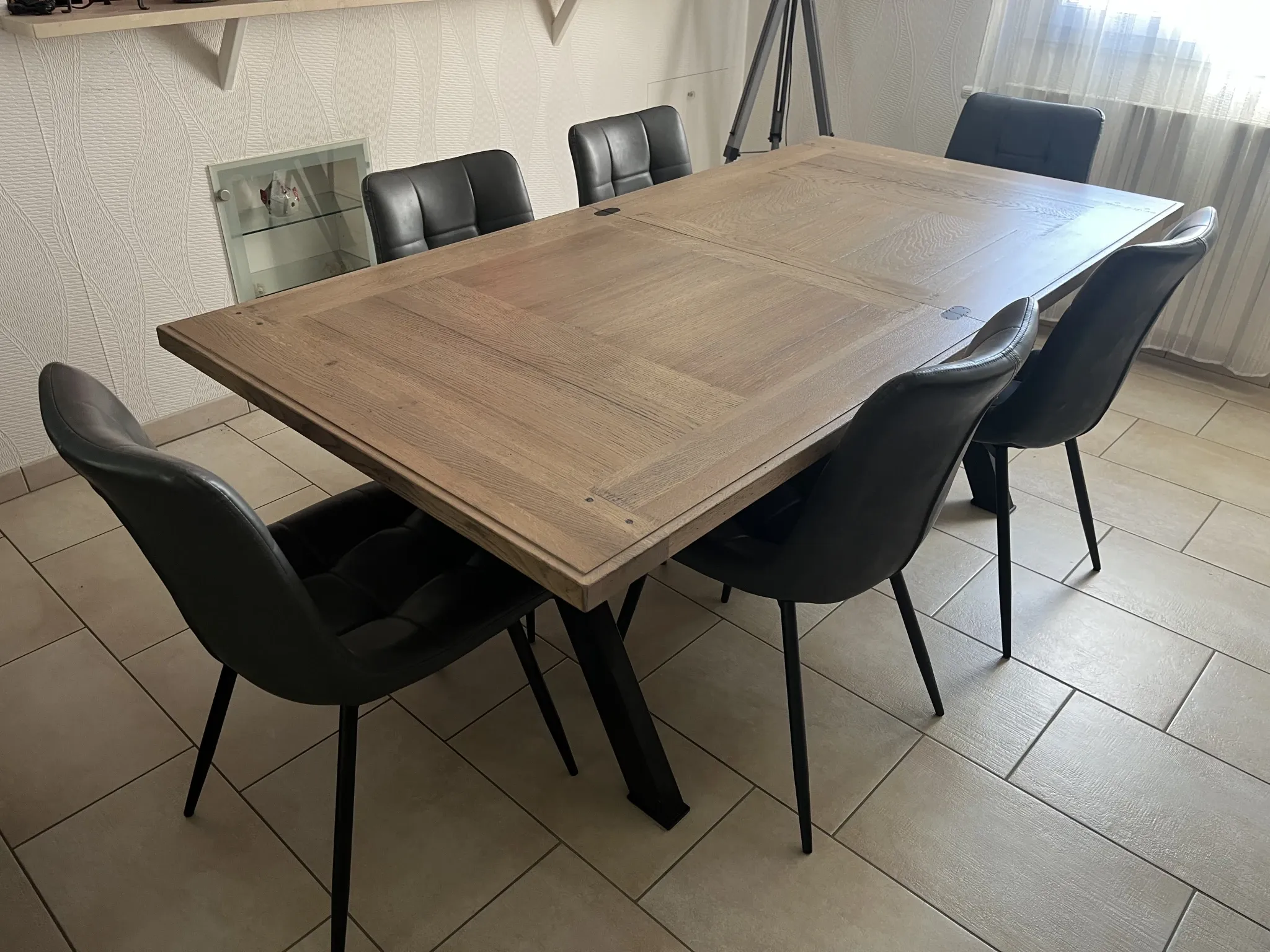 Dining table and chairs