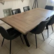 Dining table and chairs