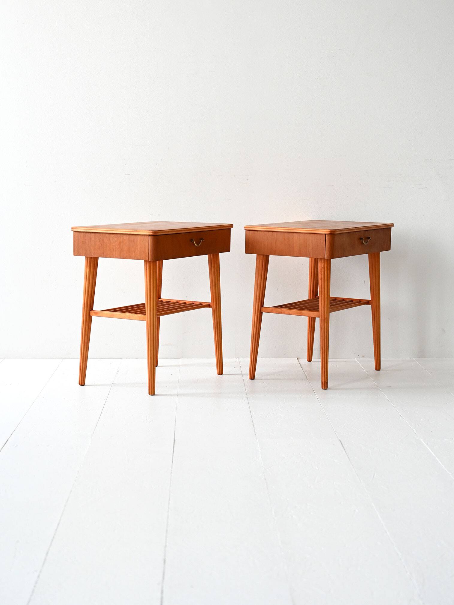 1940s/50s Danish Nightstands in Mahogany and Birch