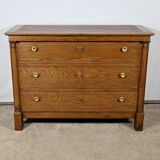 Petite Commode de Propriété en Chêne, époque Empire – Début XIXe