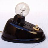 1930 wall lamp in Art Deco bakelite