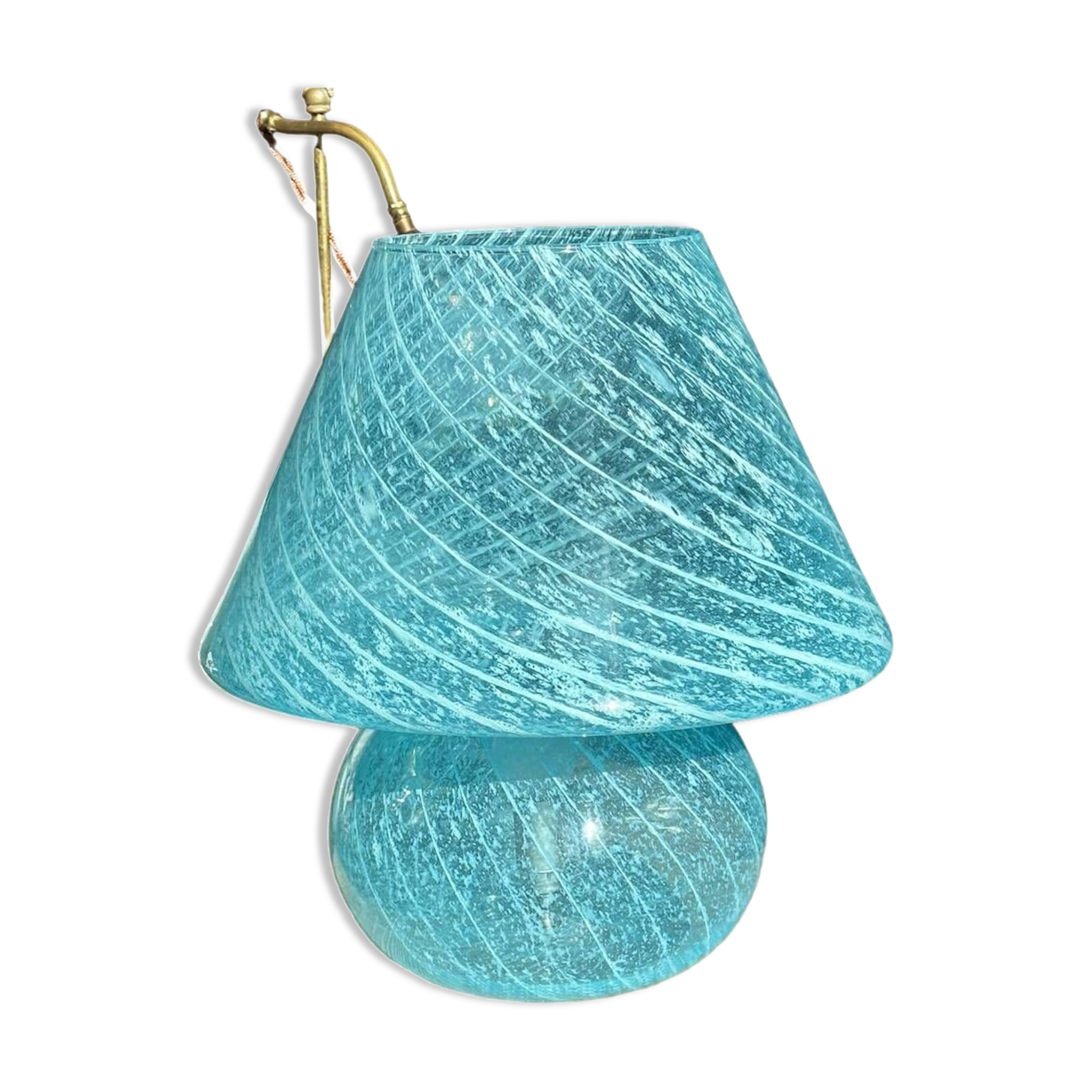 Original 1970s Murano Blue XL Lamp