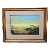 Antique framed and glazed painting