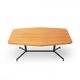 Table with a wooden top and metal frame, 1950s.