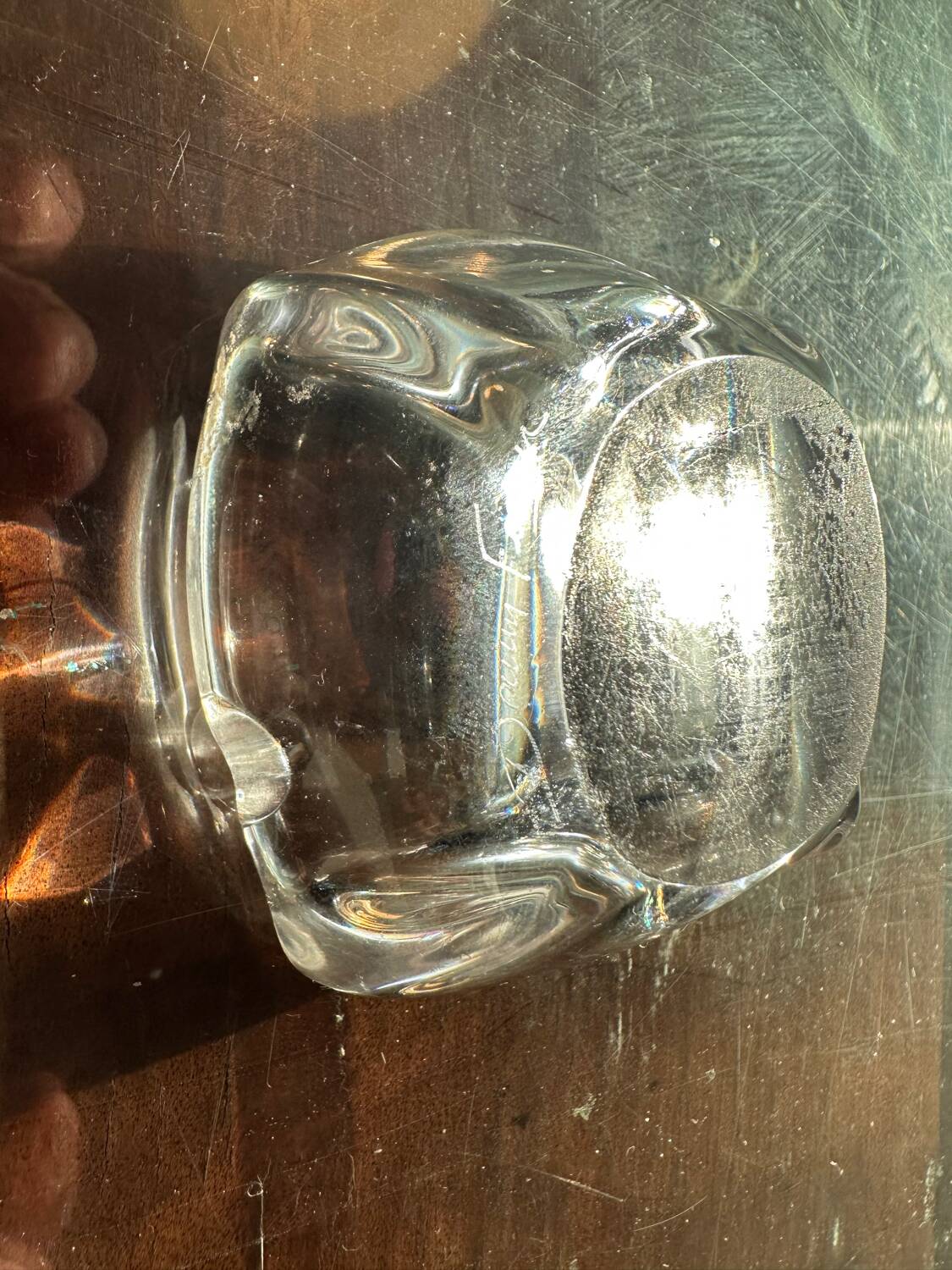 Small crystal ashtray Daum France - art-deco