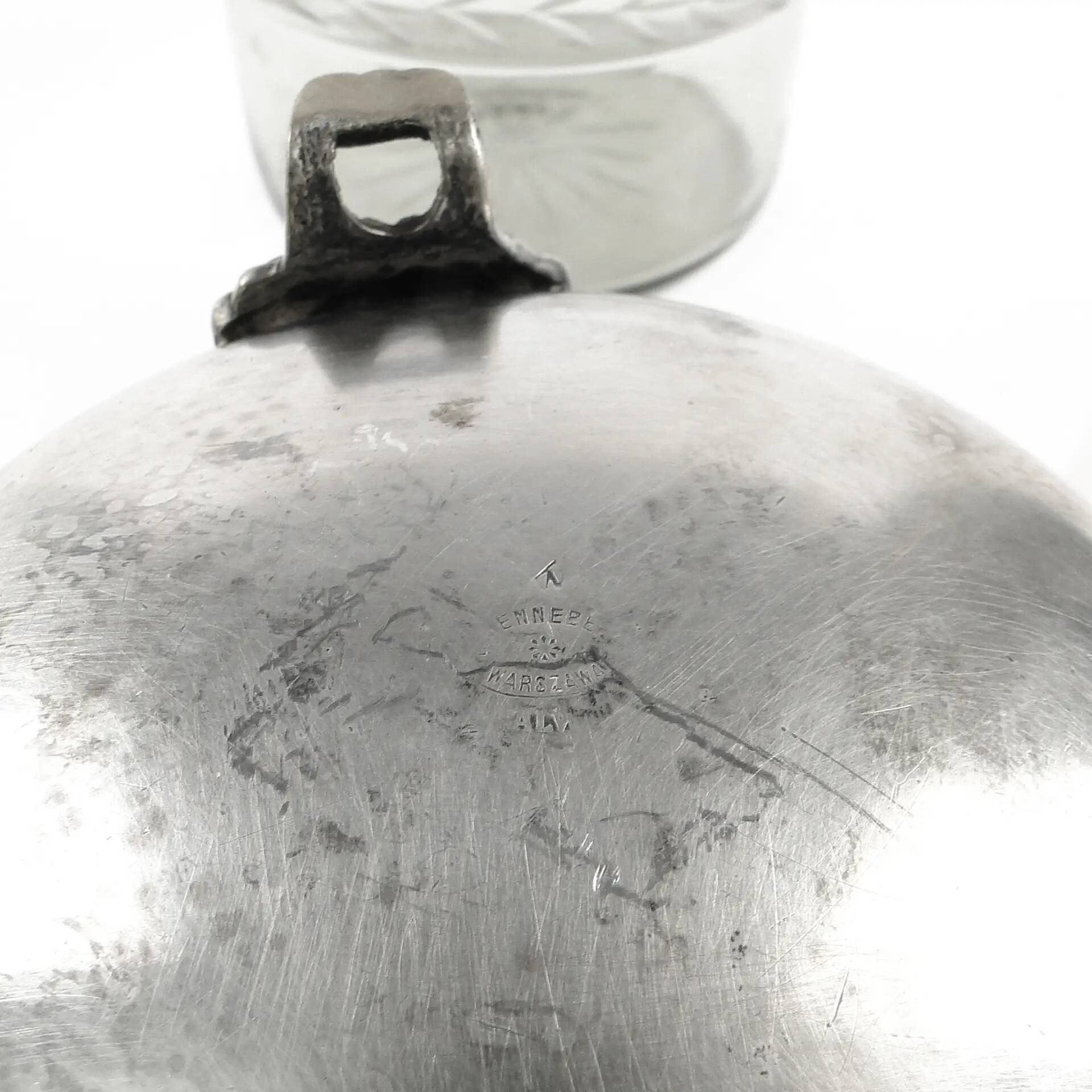 Eclectic caviar server, silver-plated brass, Henneberg Brothers, Poland, 19th century