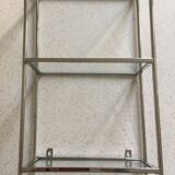 Glass and chrome shelf