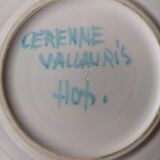 Enamelled ceramic plate with fish decoration - Gérard Hofmann - Vallauris - 1950s