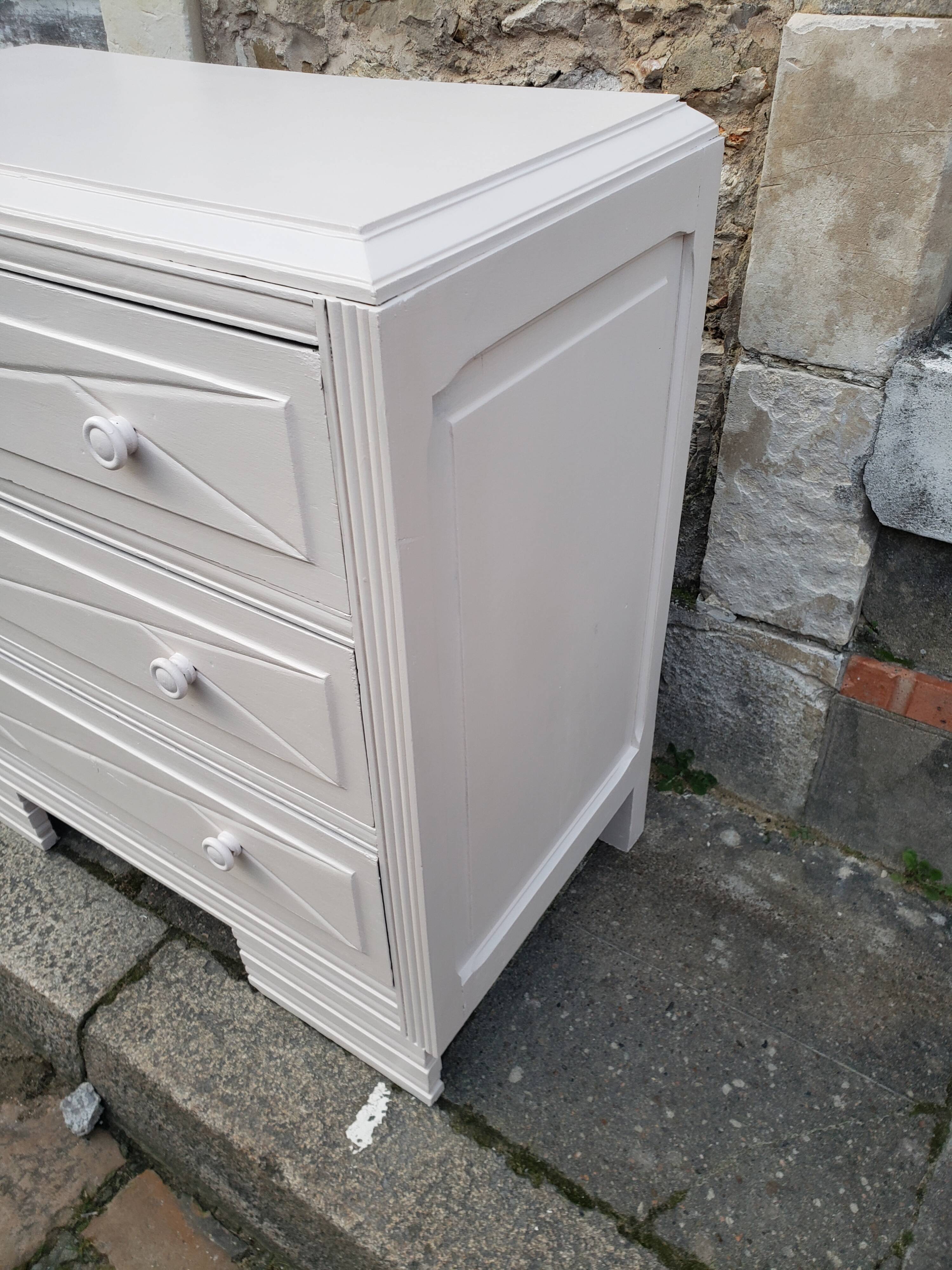 Dresser vintage powder white changing table