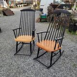 Pair of vintage rocking chairs from the 70s