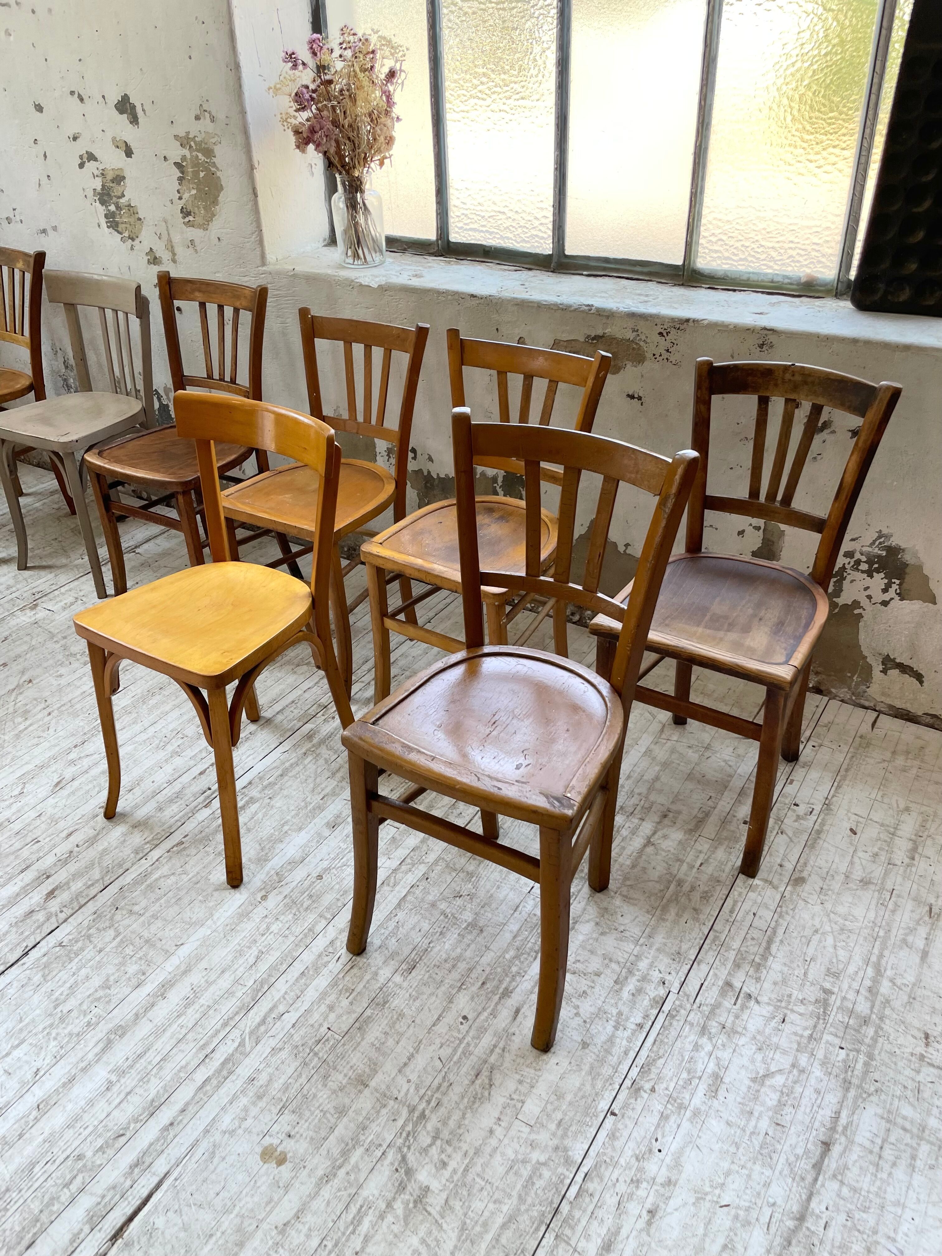 Set 11 Baumann bistro chairs