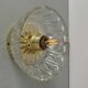 Vintage molded glass lampshade wall light - tableware collection -