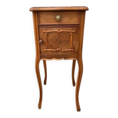 TABLE Chevet Ancienne Bois et MARBRE
