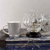 Pair of bubble globe wall lights