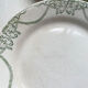 Flat plates terre de fer green creil & montereau labrador model "napoleon" 1890s