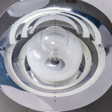 Metal round table lamp from the 70s vintage antique modern