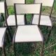 Lot de 10 chaises d'école années 70 blanc