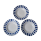 3 hollow plates faience Badonviller