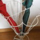 Porte parapluie metal forgé blanc