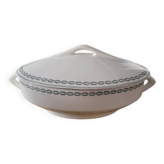 Sarreguemines iron earth soup tureen