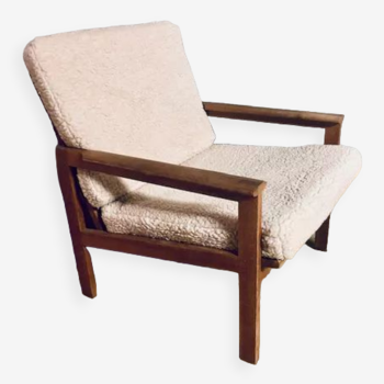 Fauteuil scandinave laine