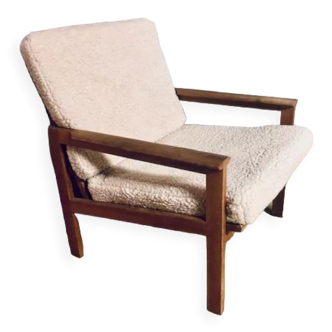 Fauteuil scandinave laine