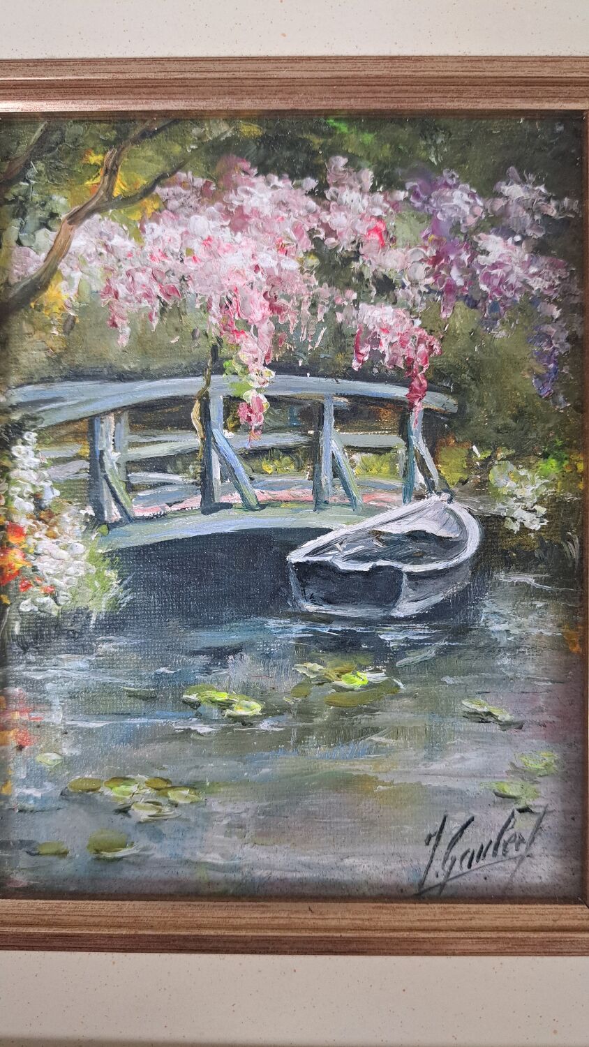 "Monet's Garden" painting by James Gaubert