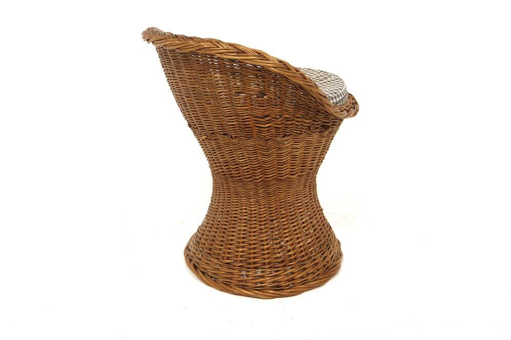 "Adur" rattan stool, Bengt Ruda, Möbel-IKEA, Sweden, 1960s