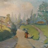 Paris school landscape signed