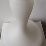 Pair | vintage opaline glass mushroom table lamps (h. 31 cm)