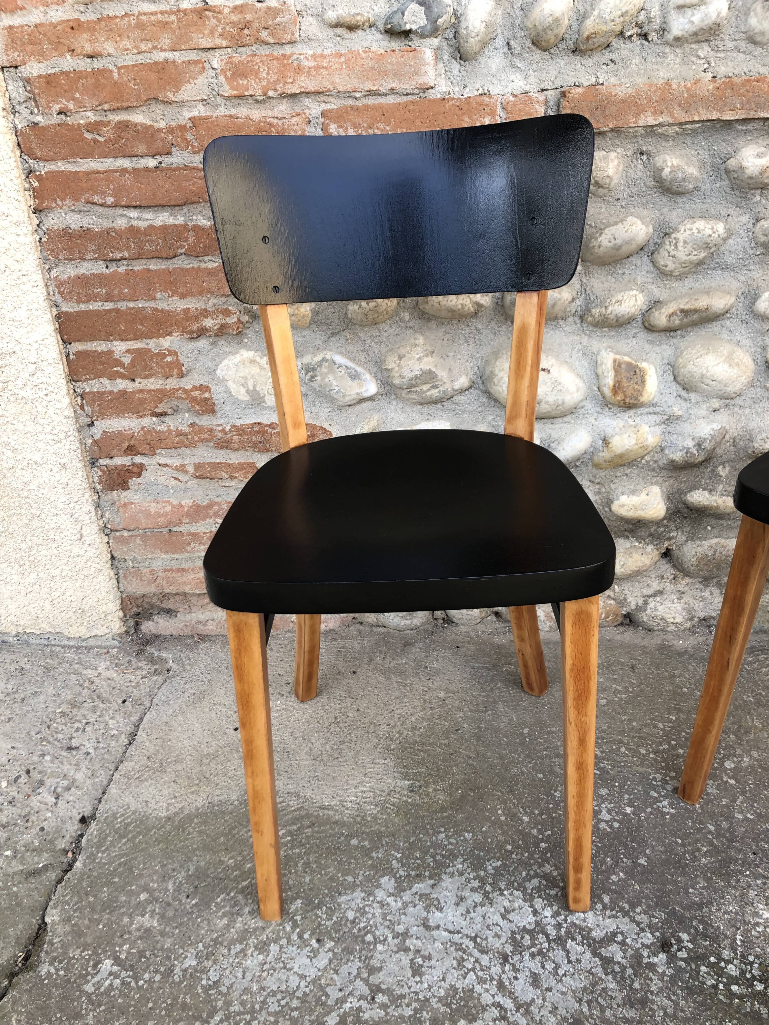 Set of 2 Thonet bistro chairs