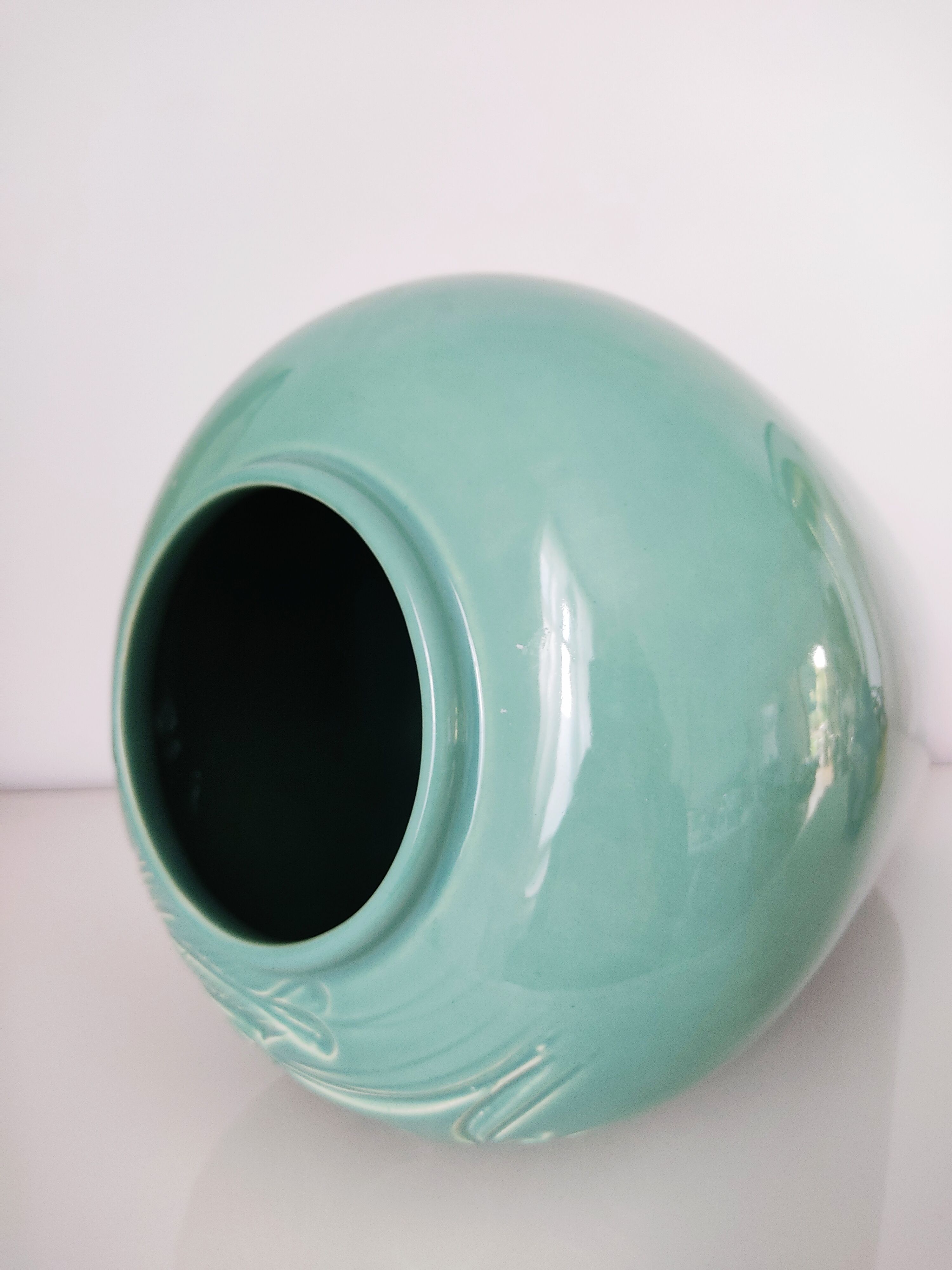 Vase Secla turquoise céramique portugaise