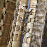 Valise vintage en rotin/osier