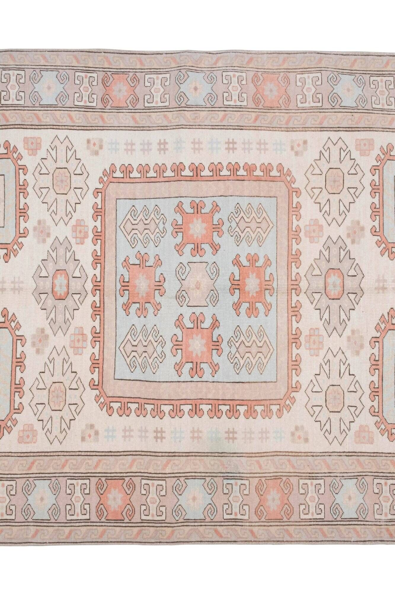 Vintage Turkish Oushak rug 173x235 cm