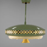 Space Age Metal Pendant by LUDIB Bratislava, Czechoslovakia, 1960s