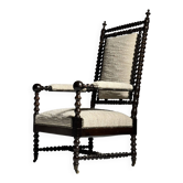 Fauteuil bobine anglais du 19ème siècle