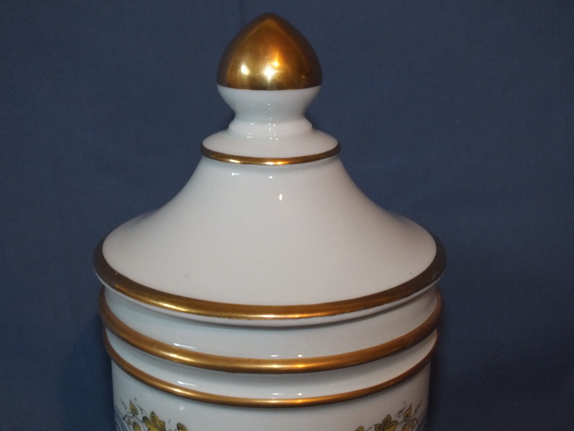 Pharmacy pot, porcelain apothecary Pulpa Cassia