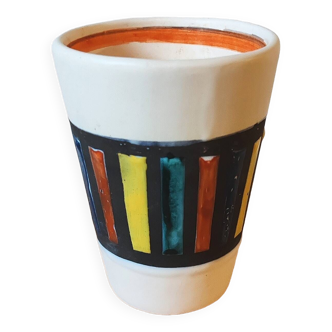 Roger capron red ceramic tumbler glass