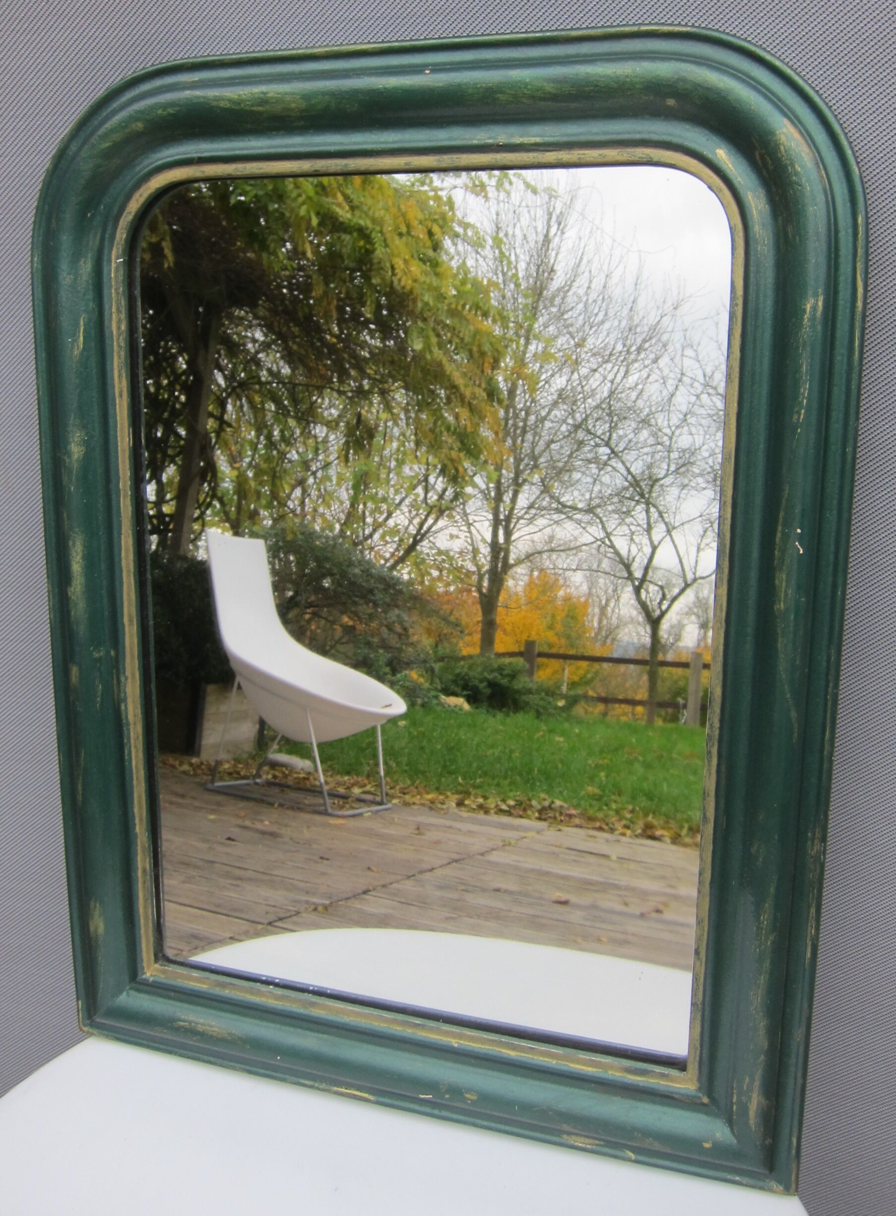 Mirror 1900 bronze green 51x69cm