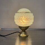 Clichy glass bedside lamp