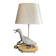 Silvered bronze duck lamp by Maison Charles, early 20th century.
