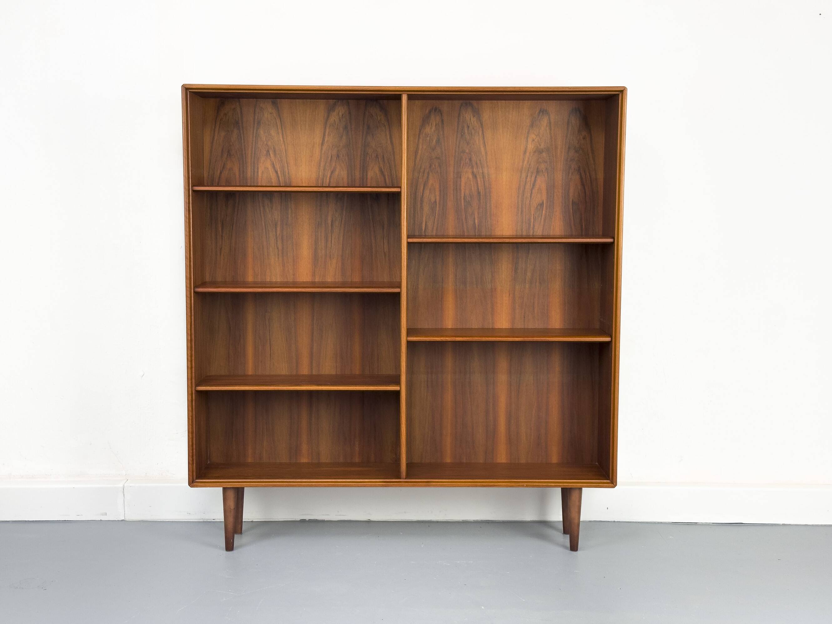 Large Walnut Bookcase by Bertil Fridhagen for Bodafors, 1969