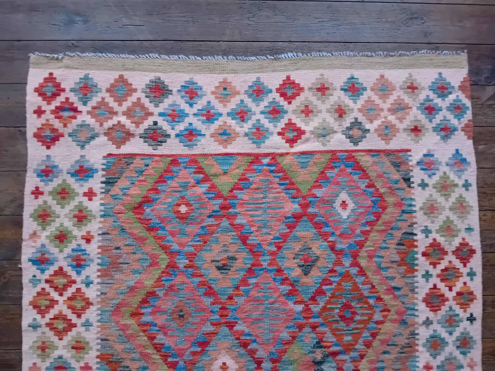 Handmade Afghan Kilim 19x121cm