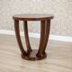 Round mahogany side table in Art Deco style from the late 20th century, 1950s.