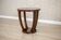Round mahogany side table in Art Deco style from the late 20th century, 1950s.
