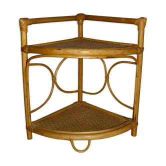 Corner shelf rattan