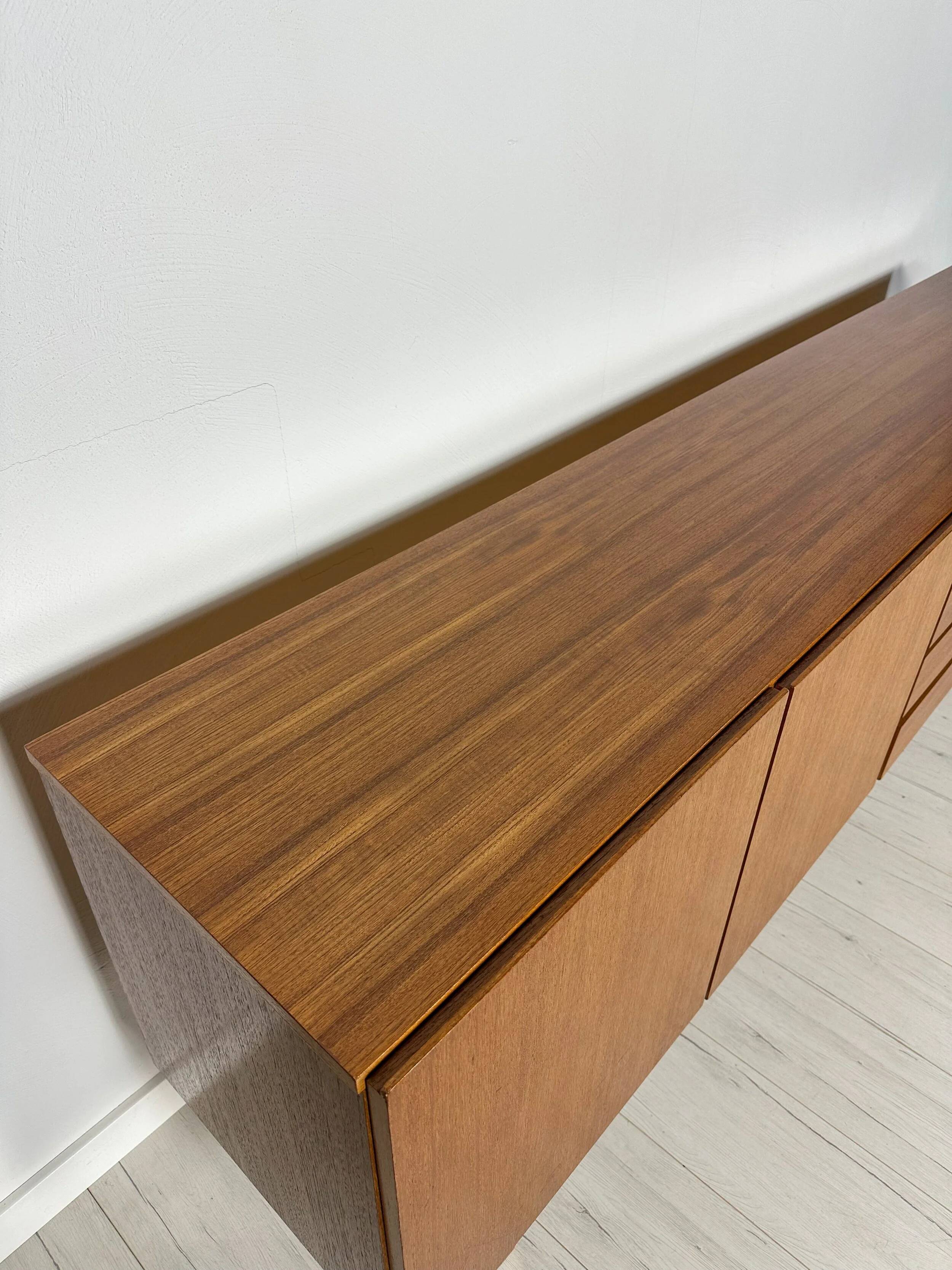 1960s Vintage Minimalistic Mid-Century Teak Sideboard