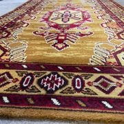 Vintage pure wool carpet 244x83