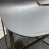 Set of 4 grey polycarbonate chairs