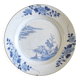 Assiette Chinoise bleu blanc 18e siècle